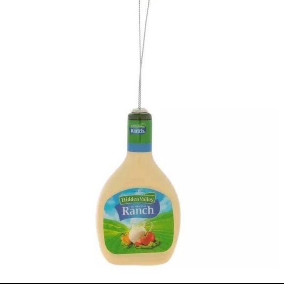 NWT (6) Decoupage Ornaments Hidden Valley Ranch Salad Dressing Bottle - - Picture 6 of 7